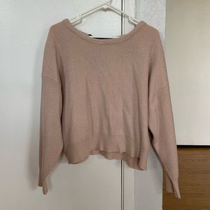 Cream Zara knit sweater